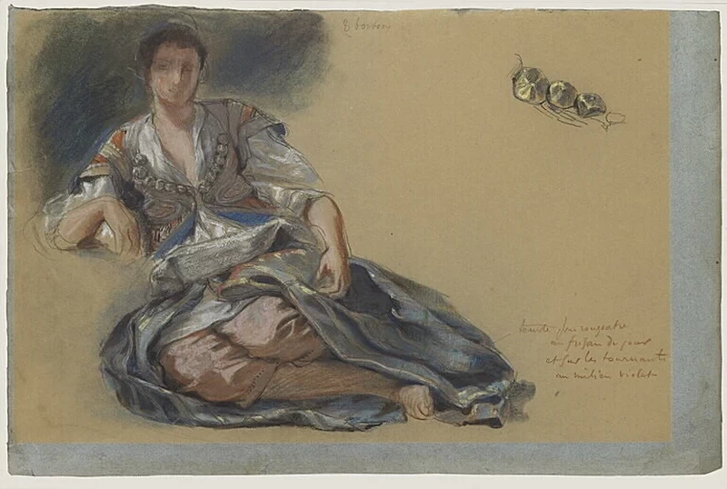 Donna araba seduta per terra - Museo del Louvre, Parigi